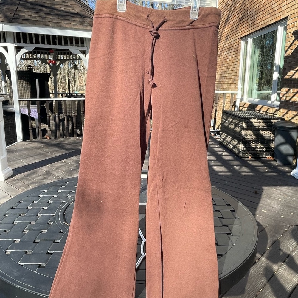 Brown flare sweatpants